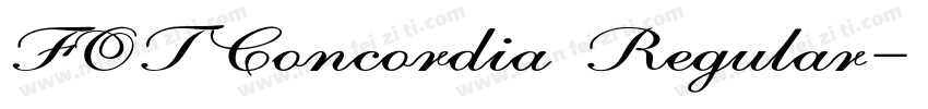 FOTConcordia Regular字体转换